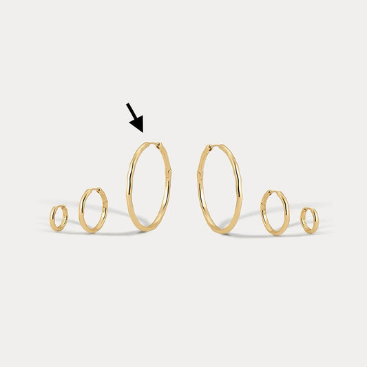 Granada Large Hoops - Gold