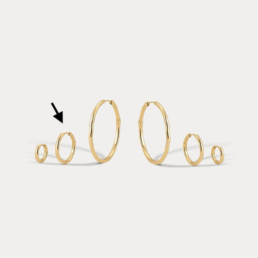 Granada Medium Hoops - Gold