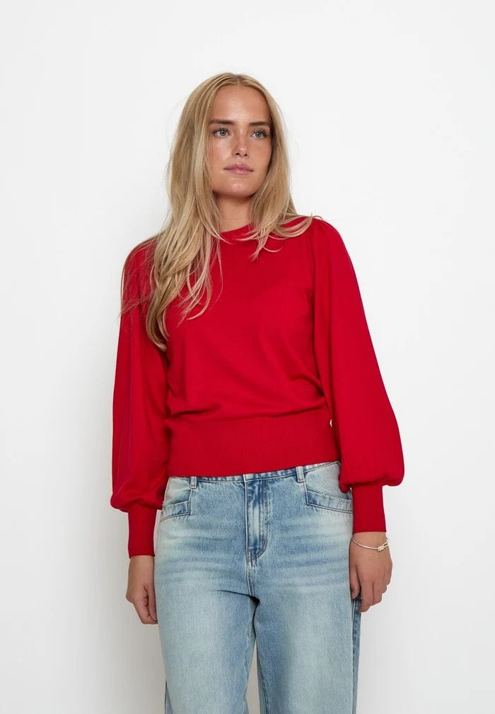 Liva Long Sleeve Pullover - Haute Red
