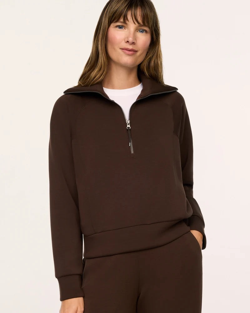 AirEssentials Half Zip - Burnt Umber
