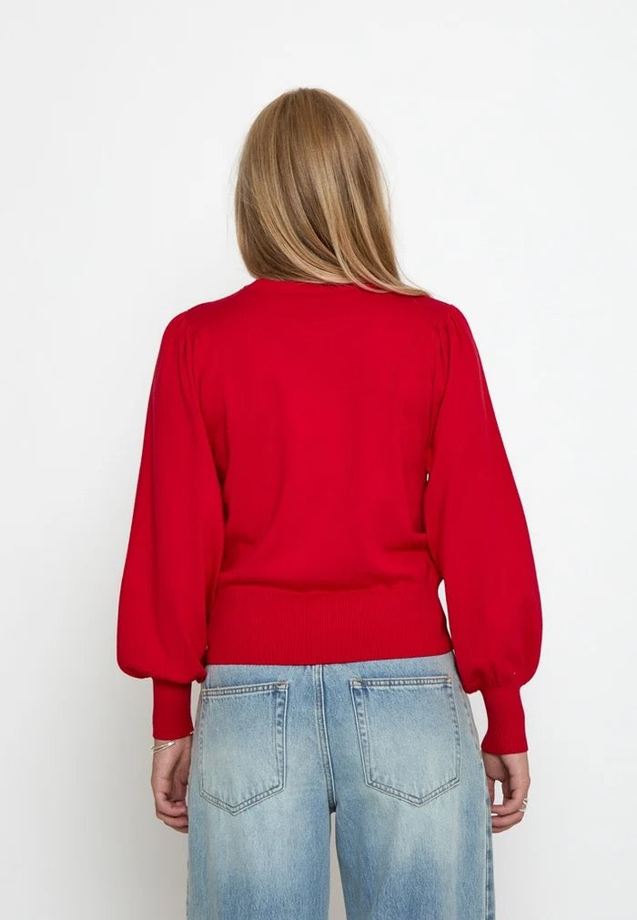 Liva Long Sleeve Pullover - Haute Red
