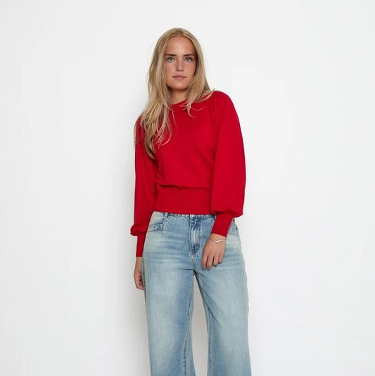Liva Long Sleeve Pullover - Haute Red