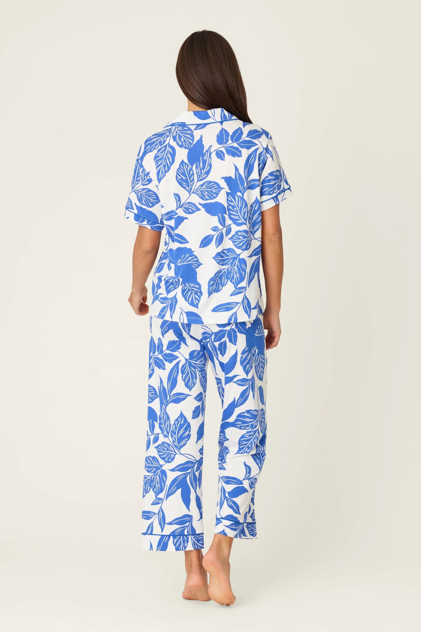 Whimsy Garden PJ Set - Cobalt