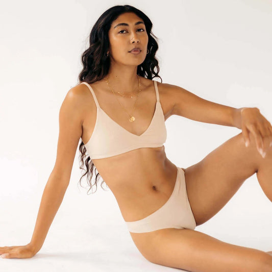 Seamless Low-Mid Thong - Beige