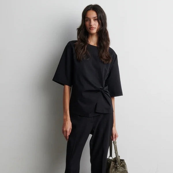 Arkai Drape Tee - Black