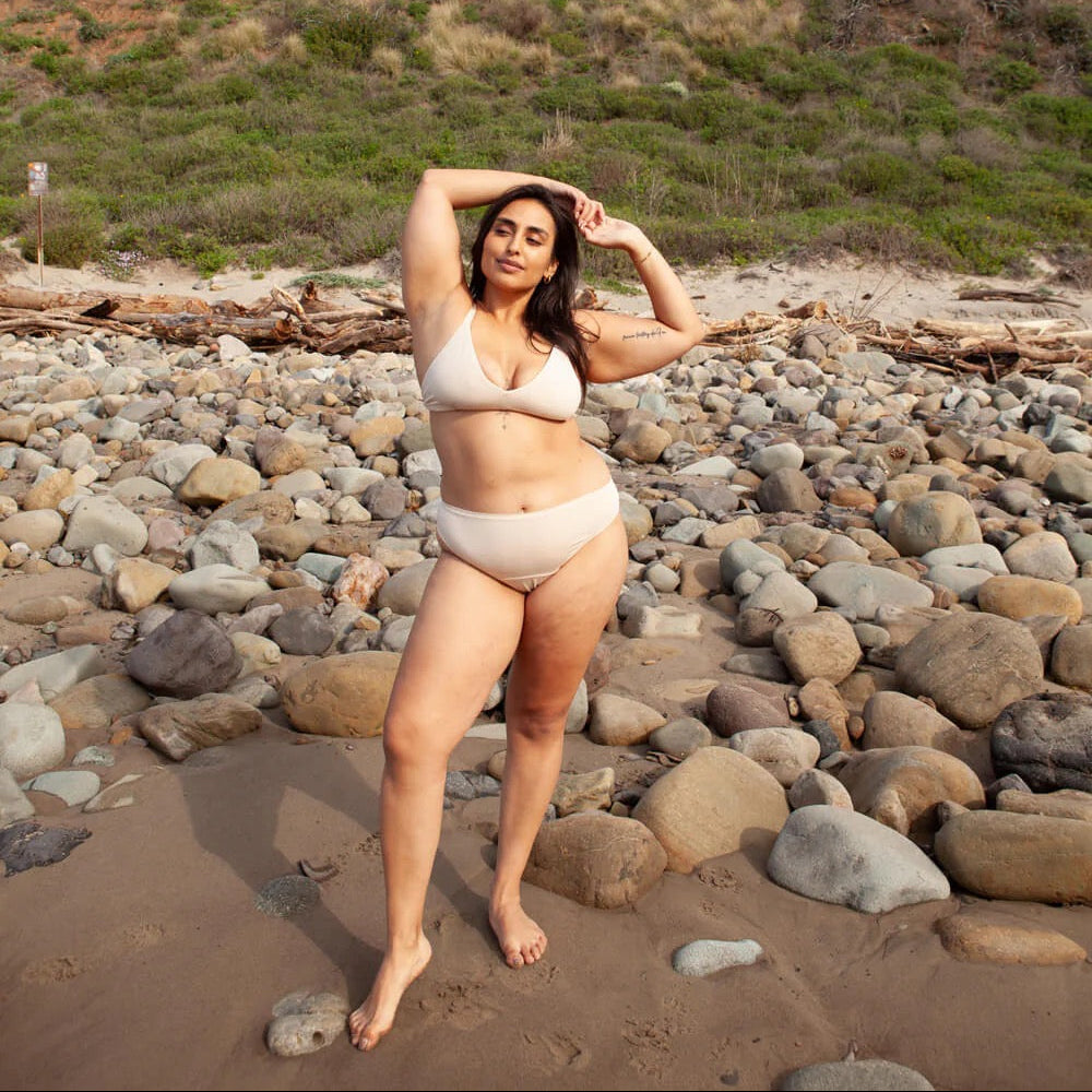 High Rise Bikini - Beige