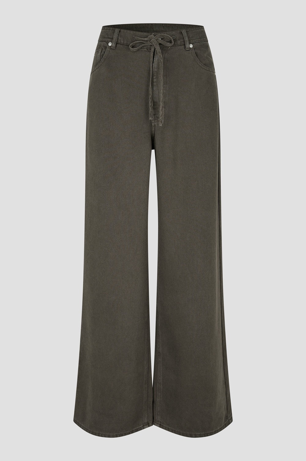 Irven Tie Waist Pant - Black Olive