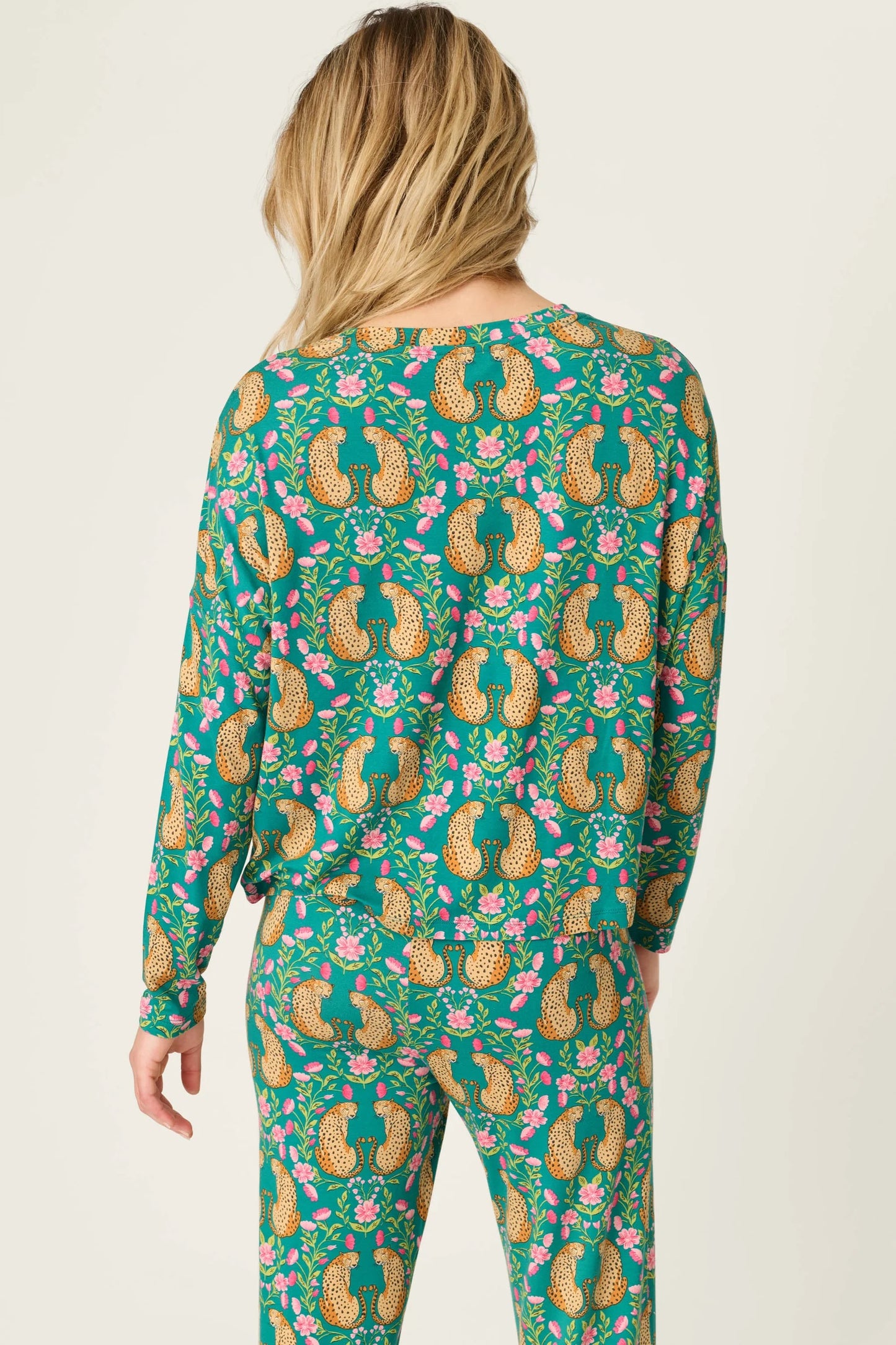 Cheetah Bonita Long Sleeve - Teal