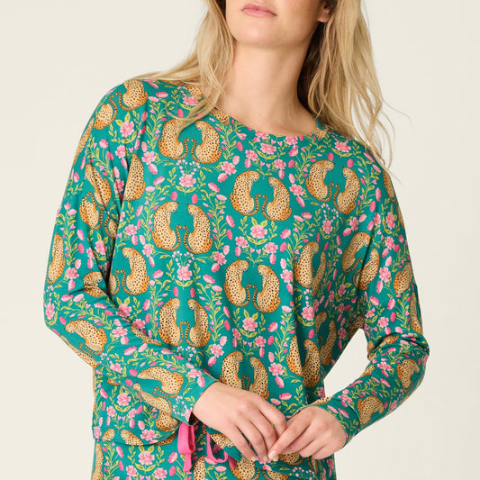 Cheetah Bonita Long Sleeve - Teal